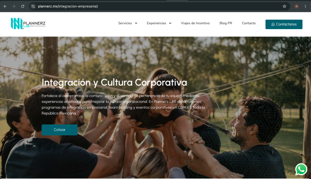 Programación de sitio web en wordpress
